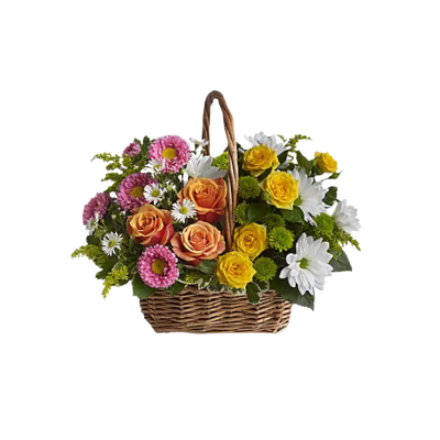 Flowers in a basket