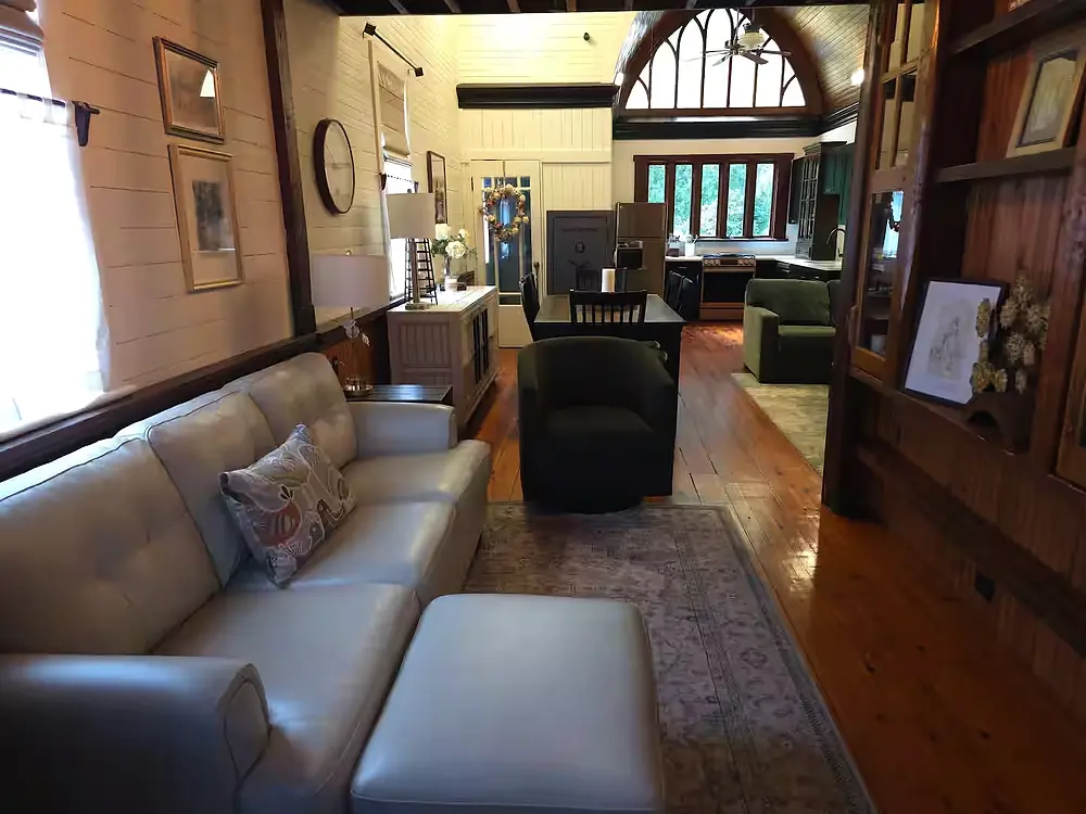 library to kitchen