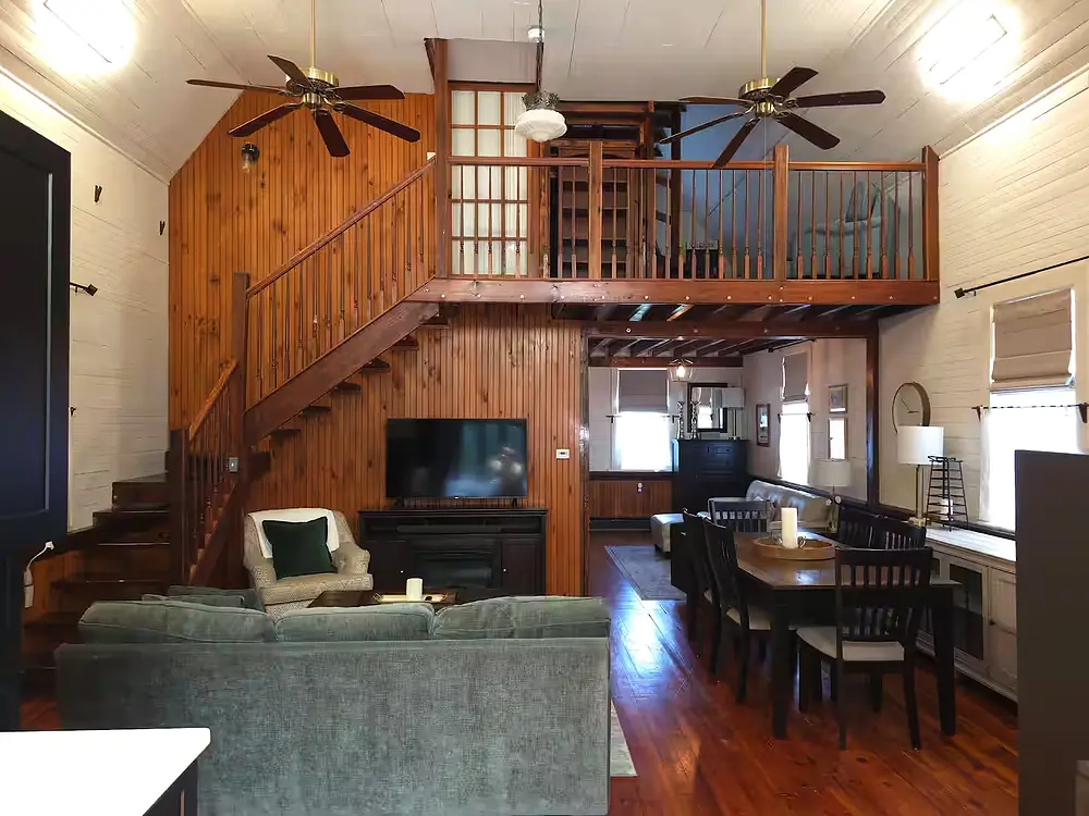 living room and 2nd level
