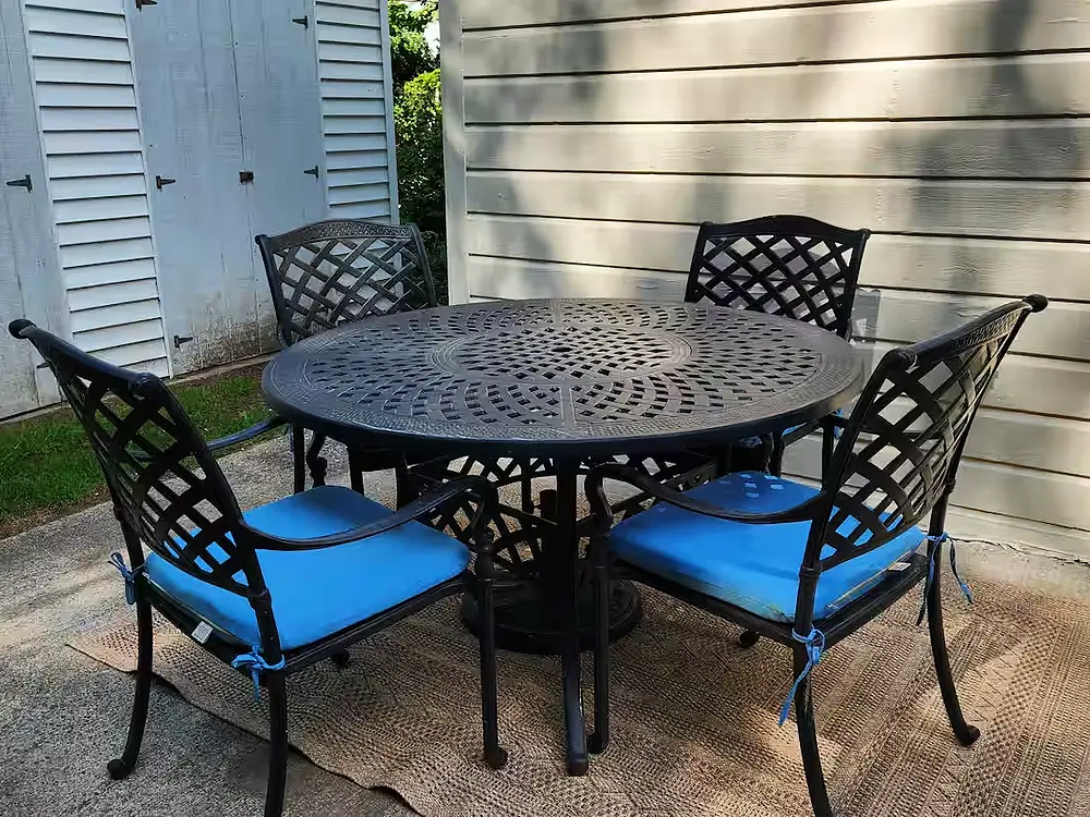 Backyard - Wroght Iron Table